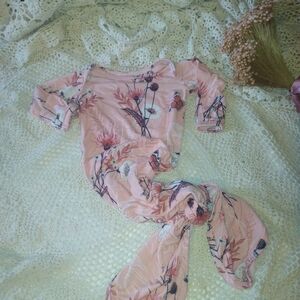 Floral Pink Kids Casual Dress